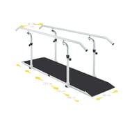 Parallelen mit Plattform und drehbaren Handläufen